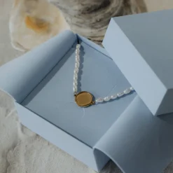 PAUL HEWITT Armbänder Mit Gravur | Perlenarmbänder>Engravable Coin Pearl Armkette