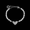 PAUL HEWITT Armbänder Mit Gravur | Perlenarmbänder>Engravable Heart Pearl Armkette