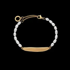 PAUL HEWITT Armbänder Mit Gravur | Perlenarmbänder>Engravable Plate Pearl Armkette
