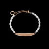 PAUL HEWITT Armbänder Mit Gravur | Perlenarmbänder>Engravable Plate Pearl Armkette