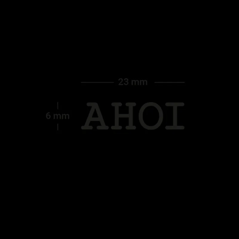 PAUL HEWITT Tattoo Small | Tattoo Small>Men's AHOI Tattoo