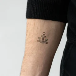 PAUL HEWITT Tattoo Small | Tattoo Small>Men's Anchor Tattoo