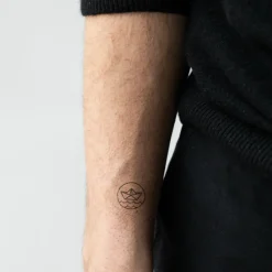 PAUL HEWITT Tattoo Small | Tattoo Small>Men's Paper Ship Tattoo