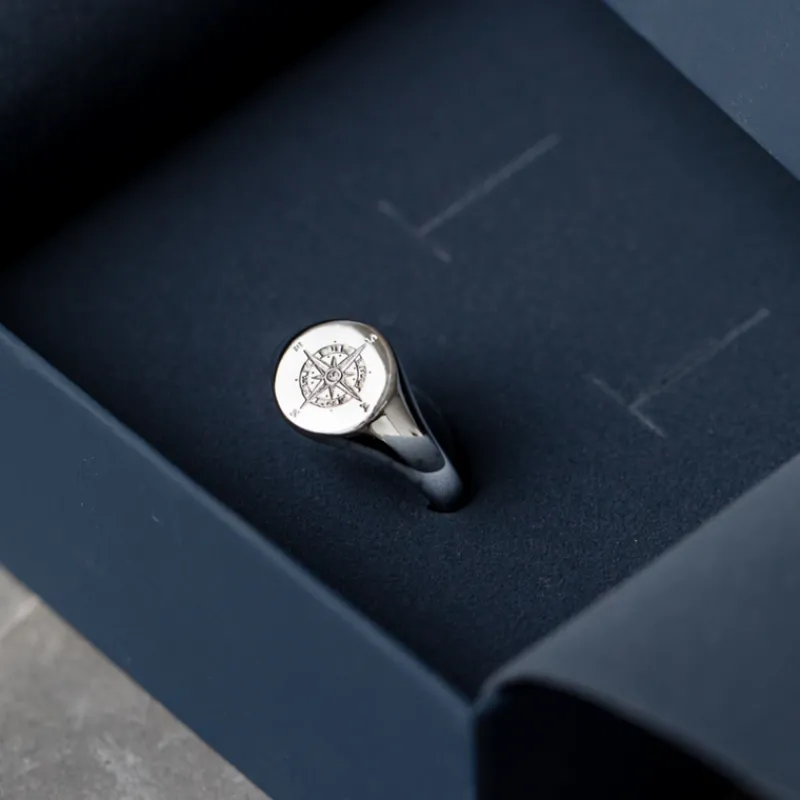 PAUL HEWITT Ringe>Men's Signet Windrose Ring