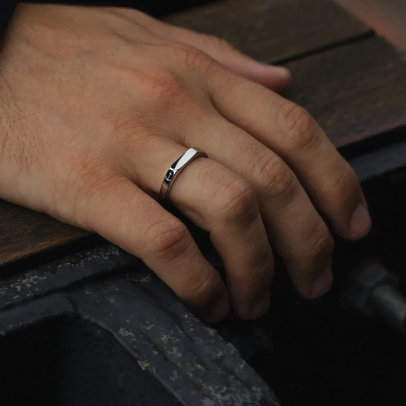 PAUL HEWITT Ringe>Men's Slim Signet Ring