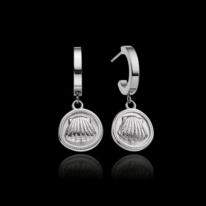 PAUL HEWITT Ohrringe>Scallop Coin Ohrring