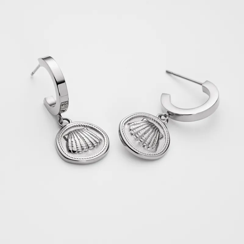 PAUL HEWITT Ohrringe>Scallop Coin Ohrring