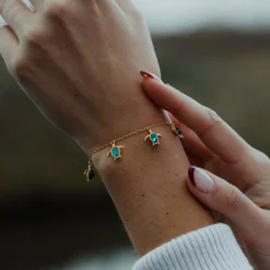 PAUL HEWITT Armbänder Mit Steinen | Armschmuck>Turtle Aquamarine Armkette