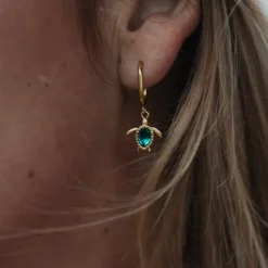 PAUL HEWITT Ohrringe>Turtle Aquamarine Hoops