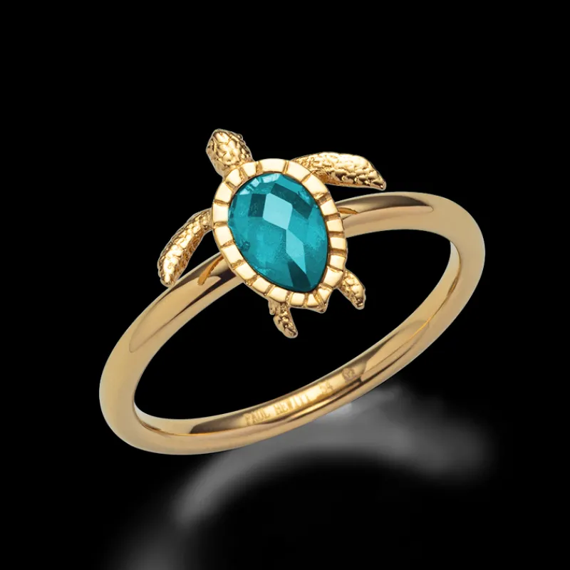 PAUL HEWITT Ringe>Turtle Aquamarine Ring