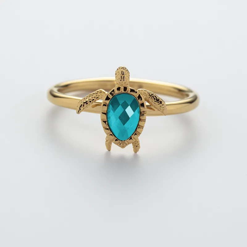PAUL HEWITT Ringe>Turtle Aquamarine Ring