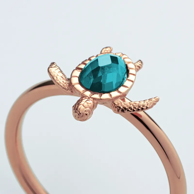 PAUL HEWITT Ringe>Turtle Aquamarine Ring