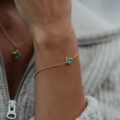PAUL HEWITT Armbänder Mit Steinen | Armschmuck>Turtle Mono Aquamarine Armkette