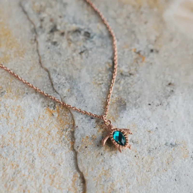PAUL HEWITT Halsketten>Turtle Mono Aquamarine Halskette