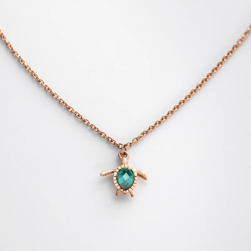 PAUL HEWITT Halsketten>Turtle Mono Aquamarine Halskette