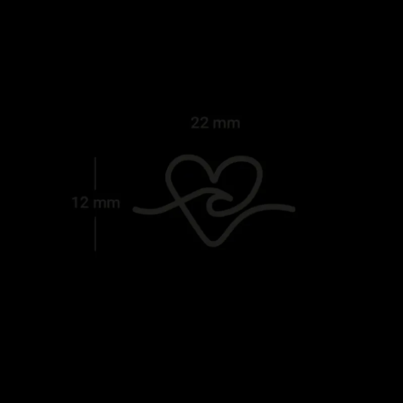 PAUL HEWITT Tattoo Small | Tattoo Small>Wave & Heart Tattoo