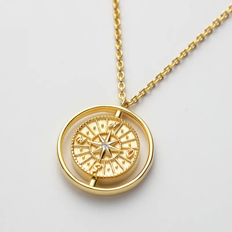 PAUL HEWITT Schmuck Mit Gravur | Halsketten>Windrose Twister Halskette