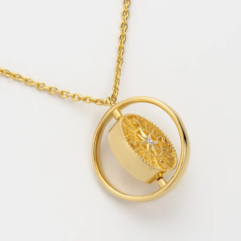 PAUL HEWITT Schmuck Mit Gravur | Halsketten>Windrose Twister Halskette